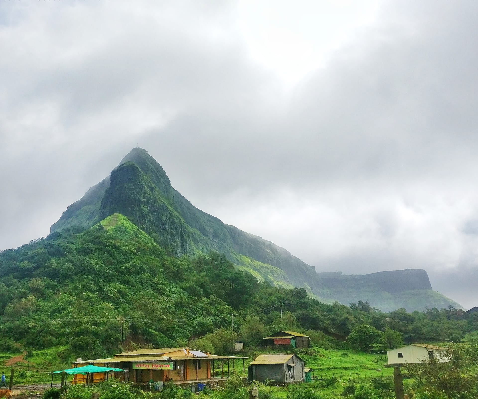 Visapur Fort in the Sahyadri range